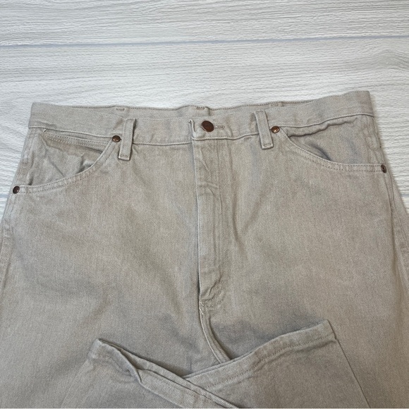 Wrangler 936TAN Cowboy Cut Slim Fit Western Jeans Men’s Size 36”Wx34”L - Picture 3 of 12